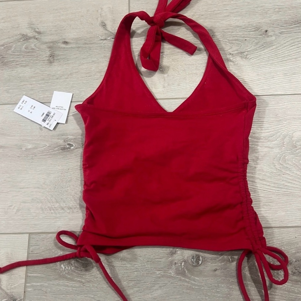 Hollister Vibrant Red Halter Top